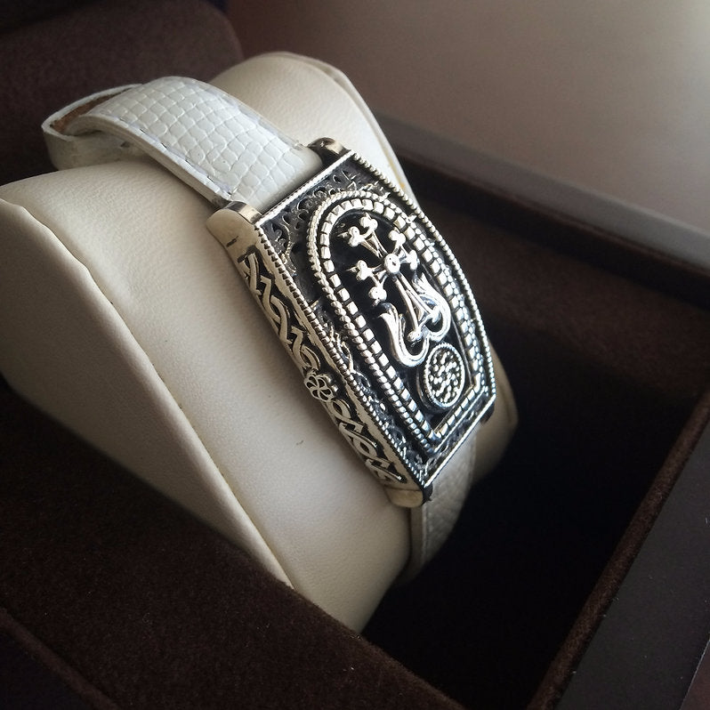 #1160 Nishan 14mm silver wrist band