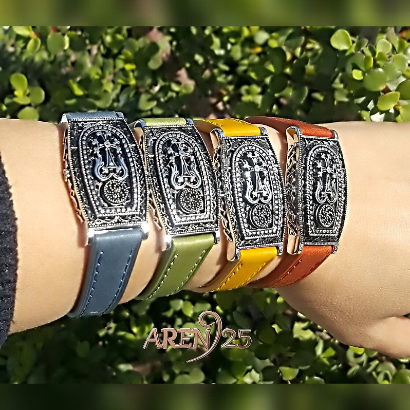 #1160 Nishan 14mm silver wrist band