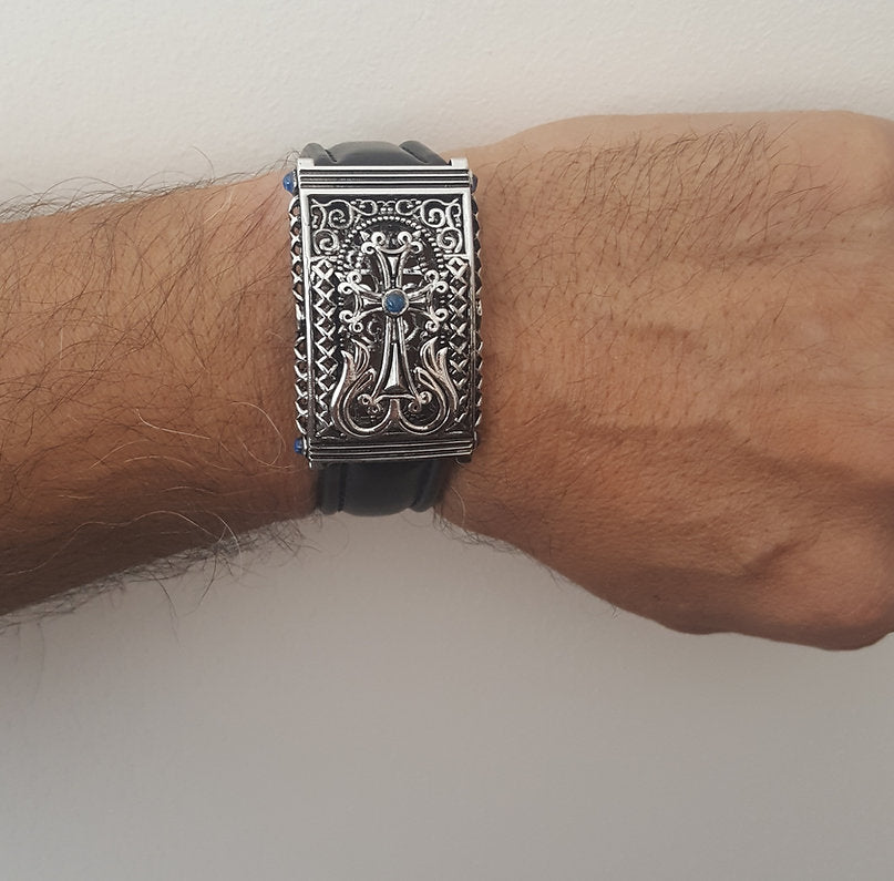 22 mm Hrag wrist band Silver