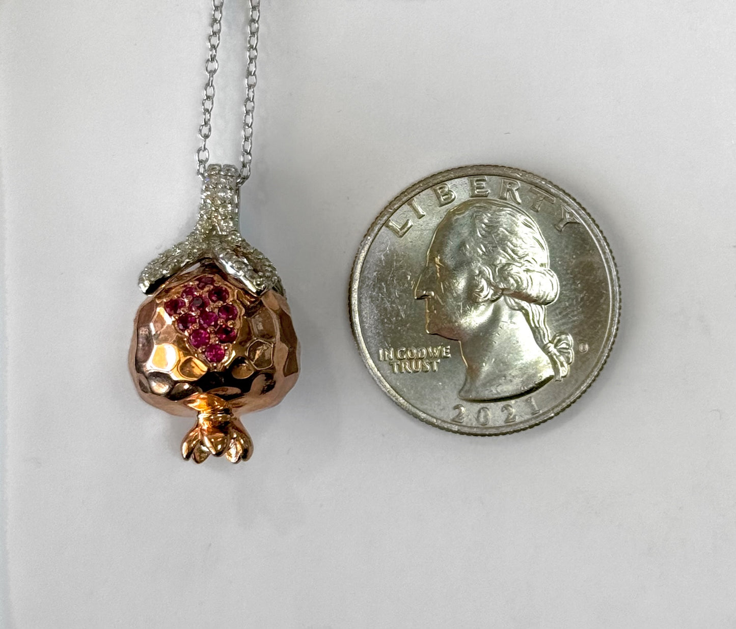 "Seda" Pomegranate Pave necklace #204