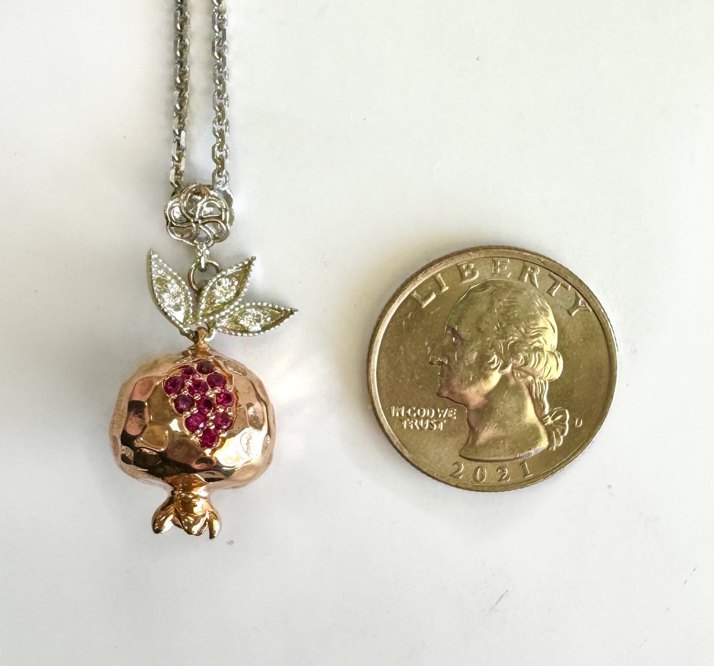 "Yeva" Pomegranate necklace #003