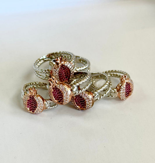 "Anahit" Pomegranate Ring #054