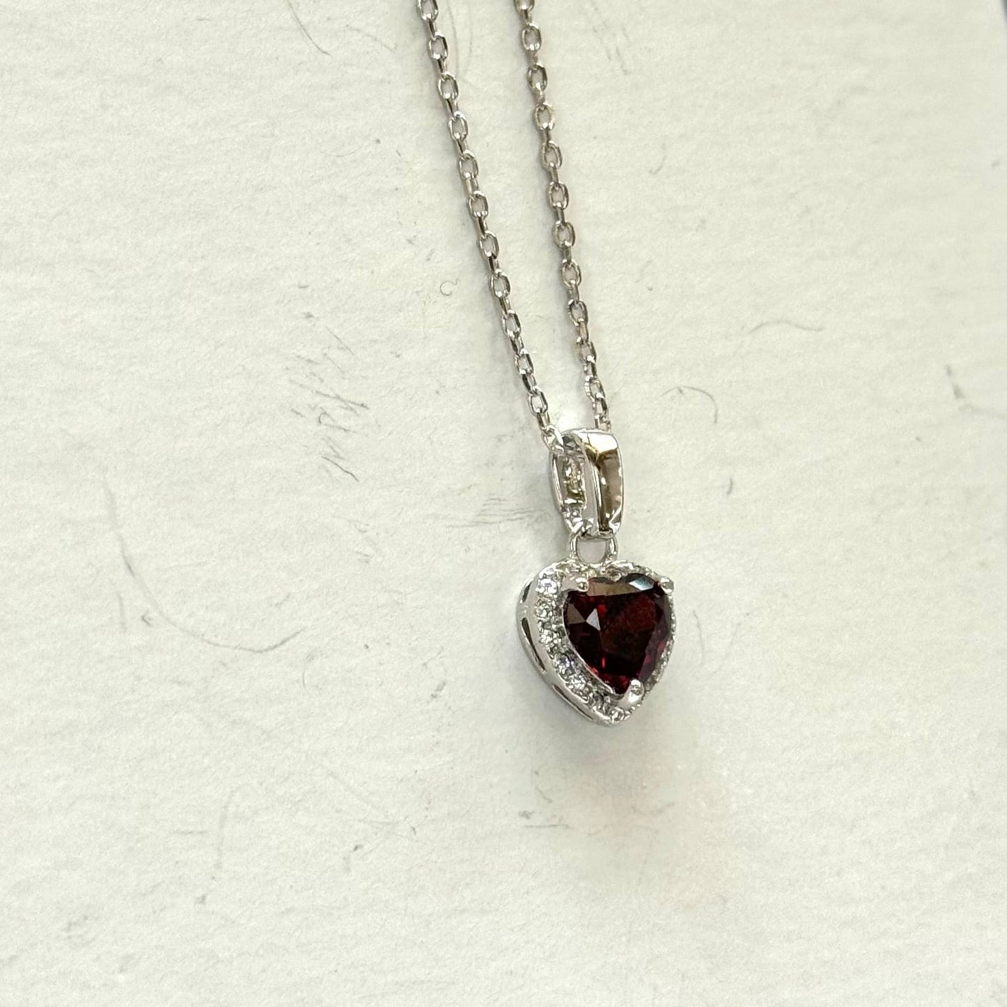 Red heart necklace