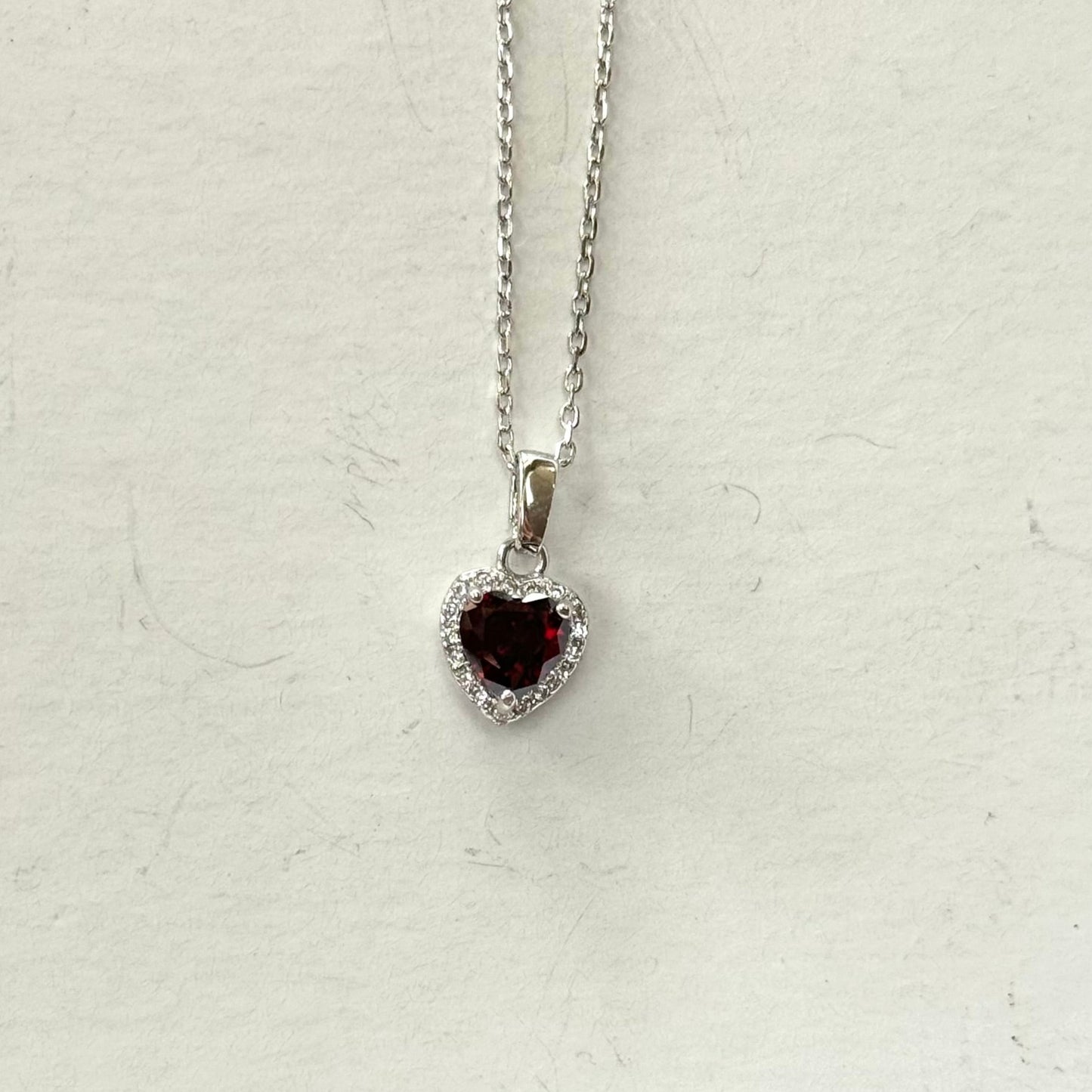 Red heart necklace