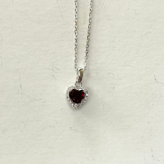 Red heart necklace