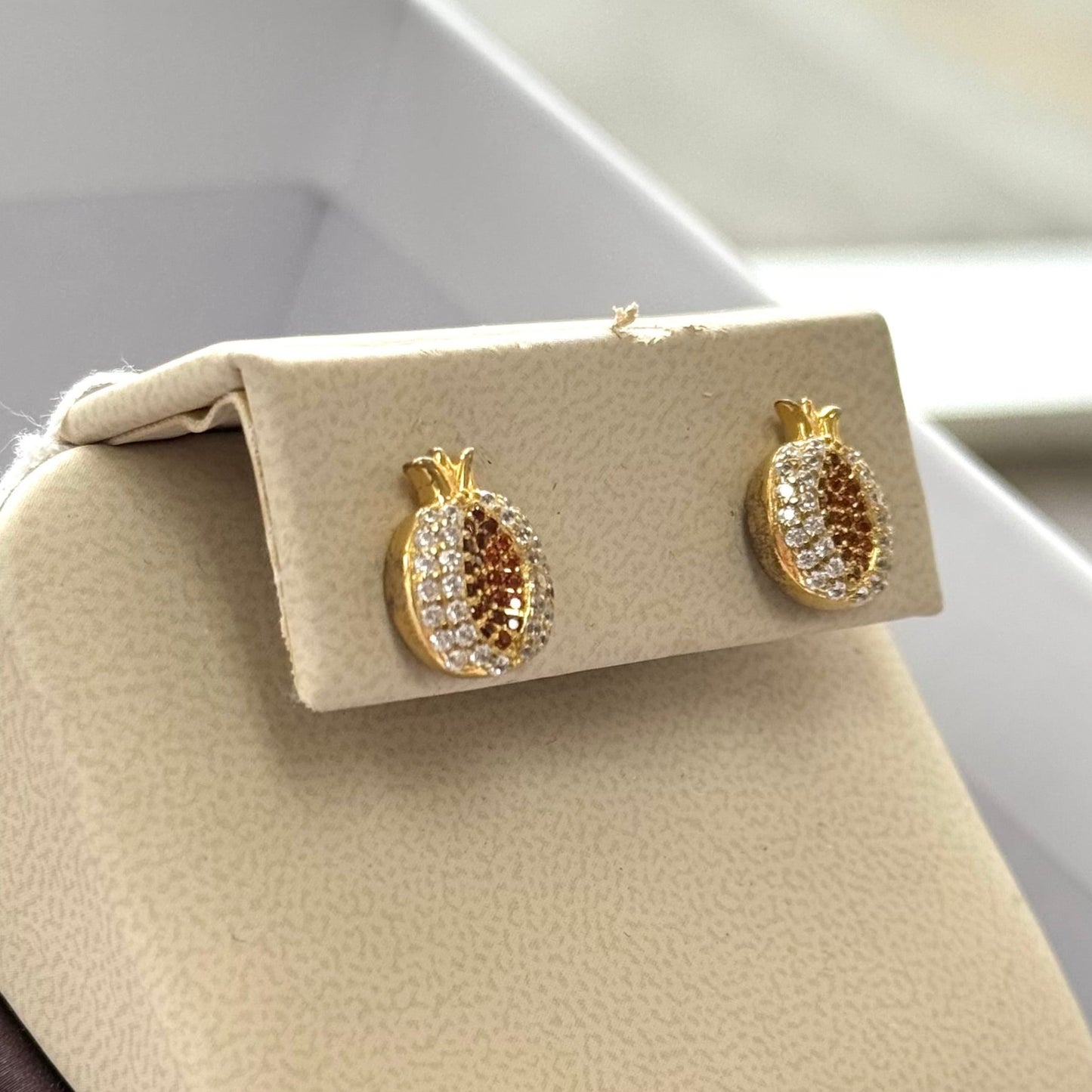 "Anna" Pomegranate Earrings #024/#025/#026