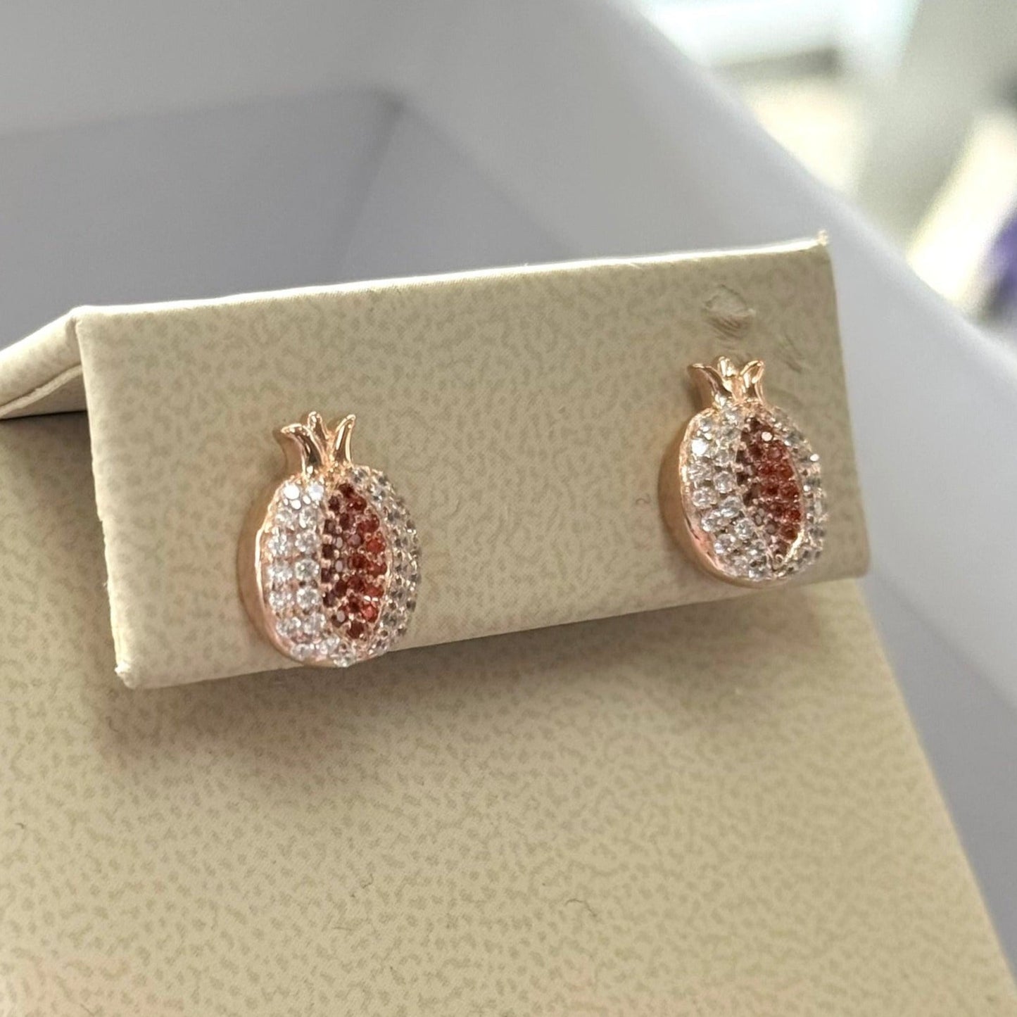 "Anna" Pomegranate Earrings #024/#025/#026