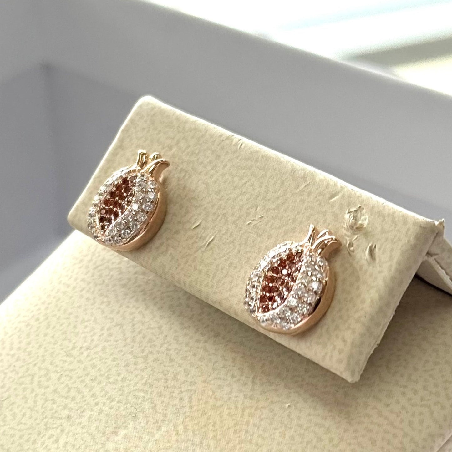 "Anna" Pomegranate Earrings #024/#025/#026