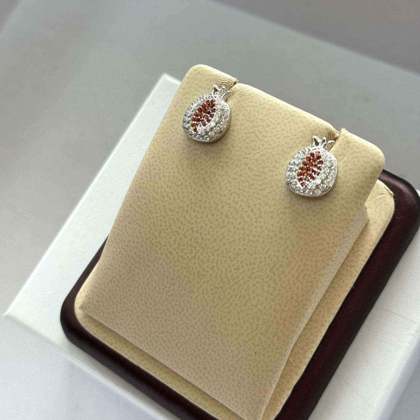 "Anna" Pomegranate Earrings #024/#025/#026