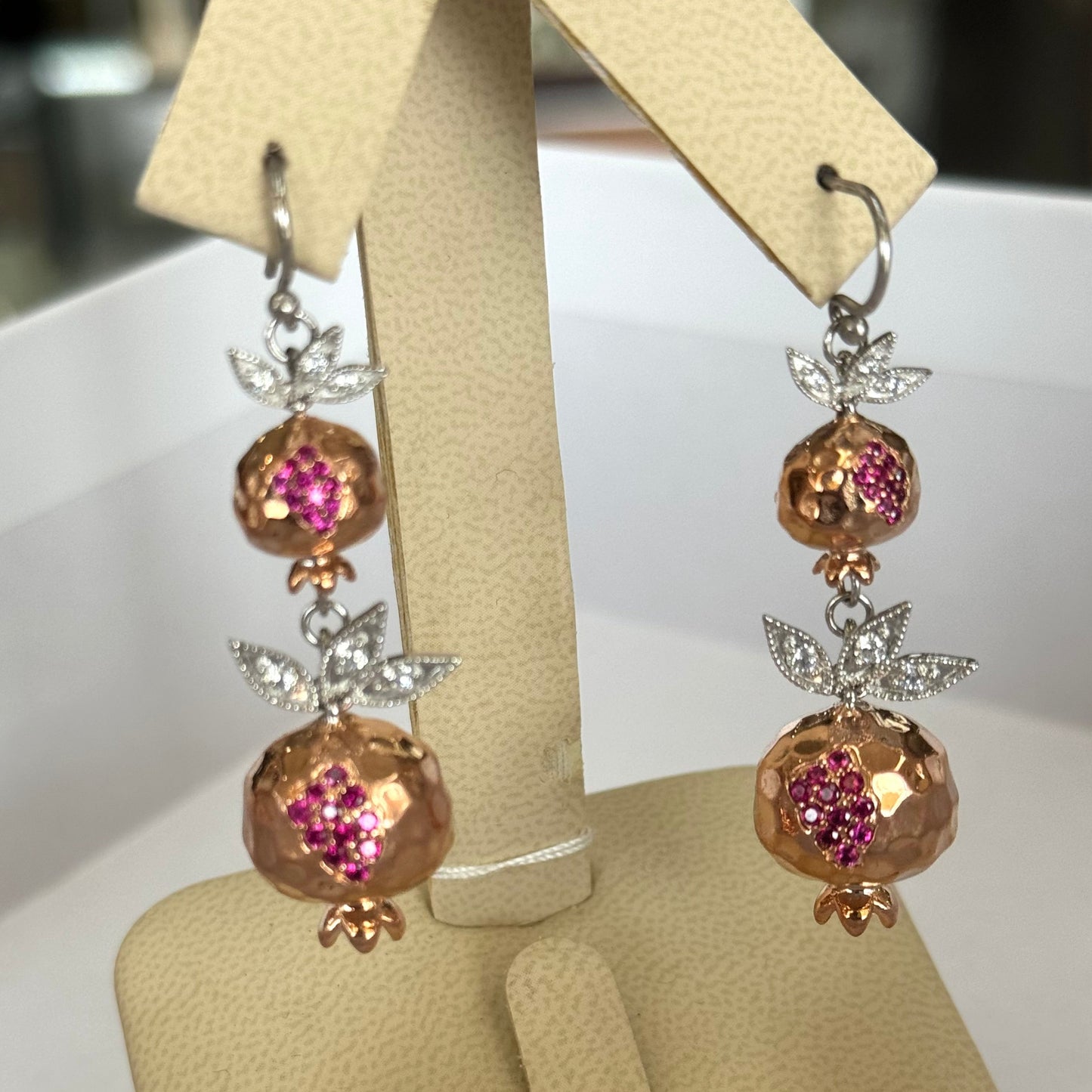 "Siran" Pomegranate Earrings #052