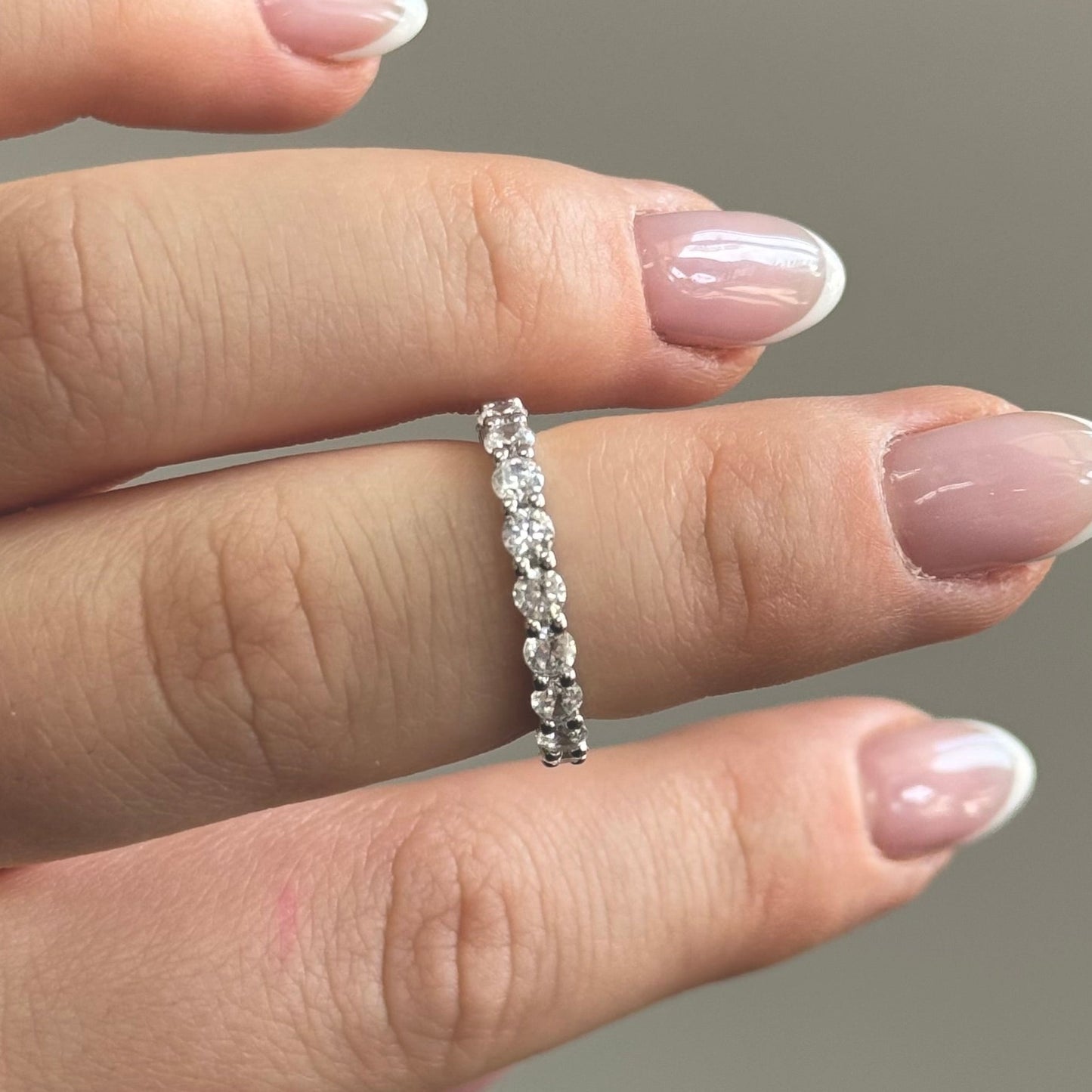 Circle Cubic Zirconia Infinity Band #235