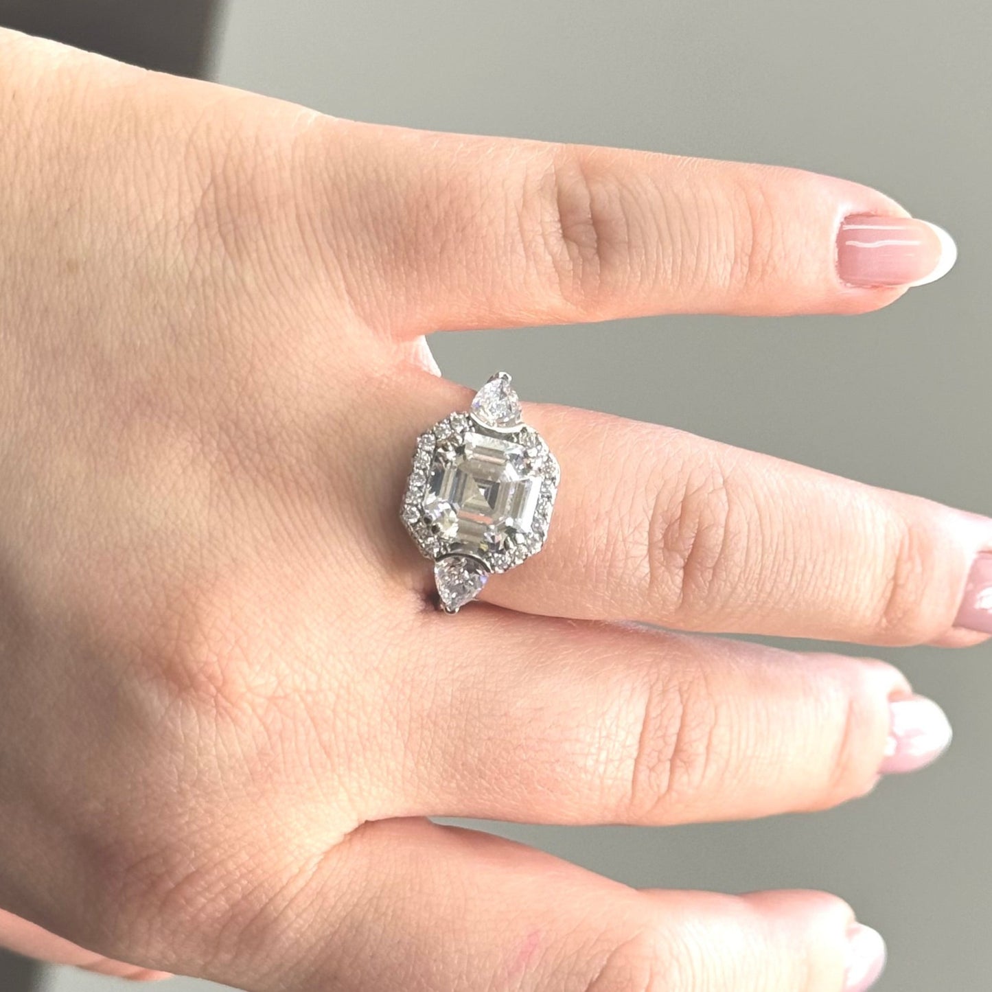 Cushion Cubic Zirconia ring #245
