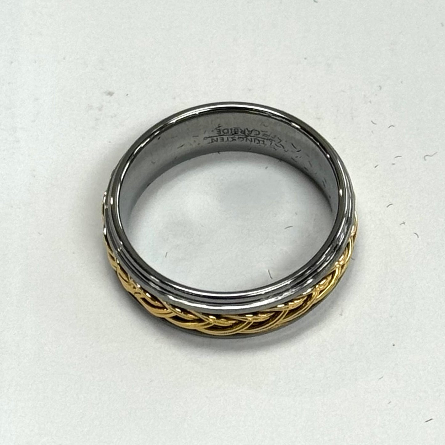 Gold braided men's ring #313