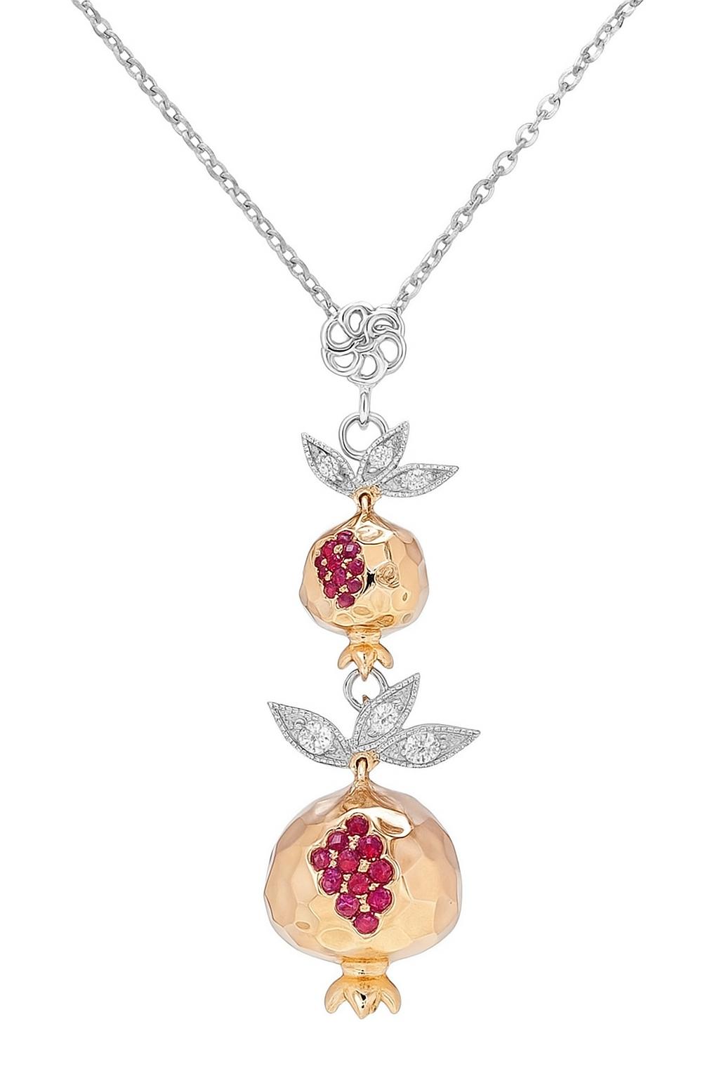 "Siran" Pomegranate Necklace #002