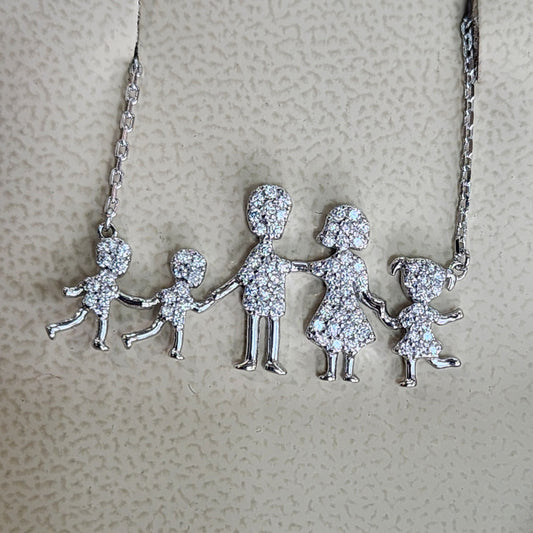 Family of 5 necklace