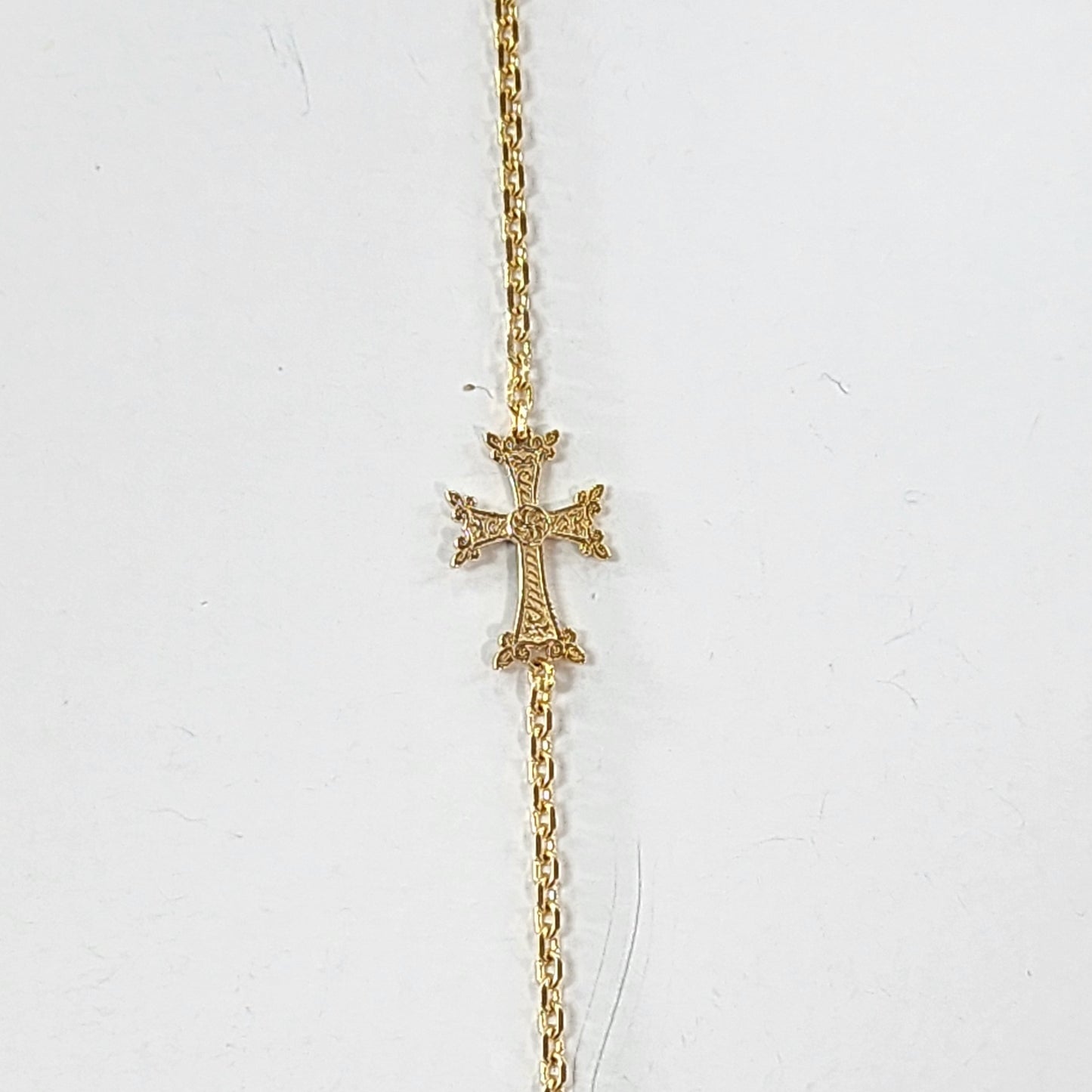Gold Cross braceet