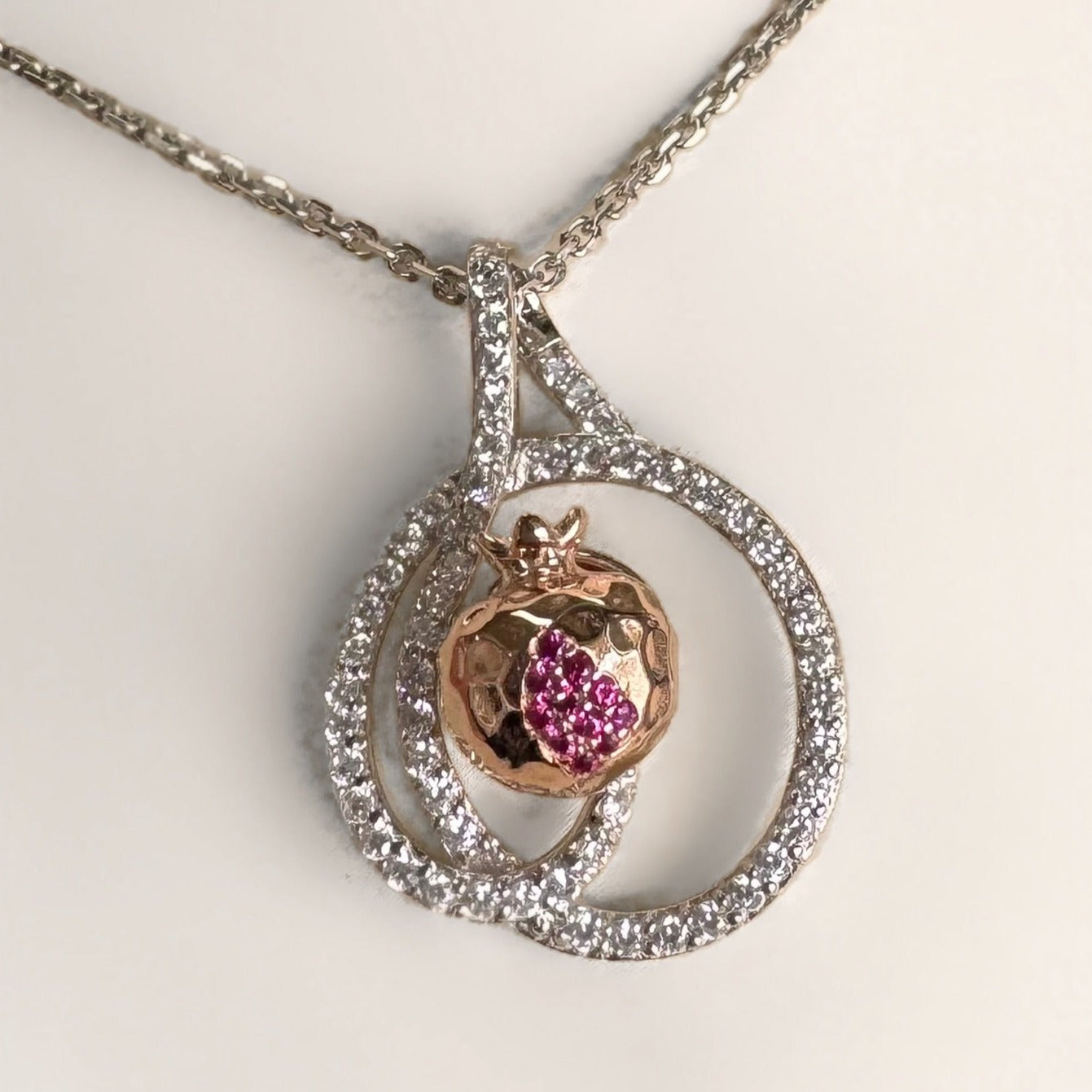 "Narine" Pomegranate necklace #019