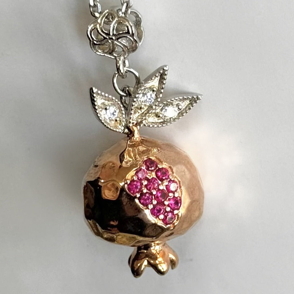 "Yeva" Pomegranate necklace #003