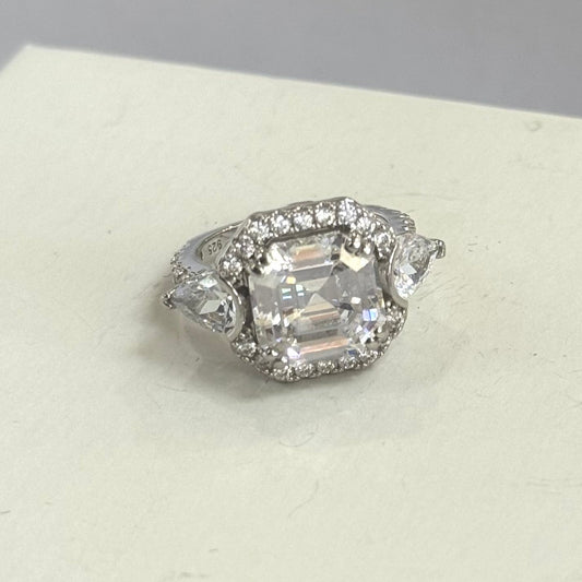 Cushion Cubic Zirconia ring #245