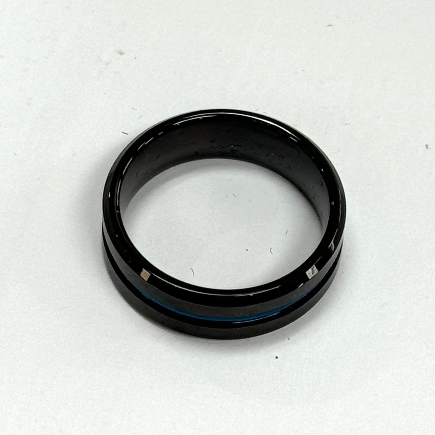 Men's Black and Blue Ring #342