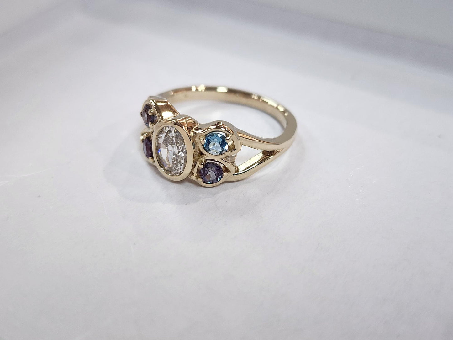 color stones ring